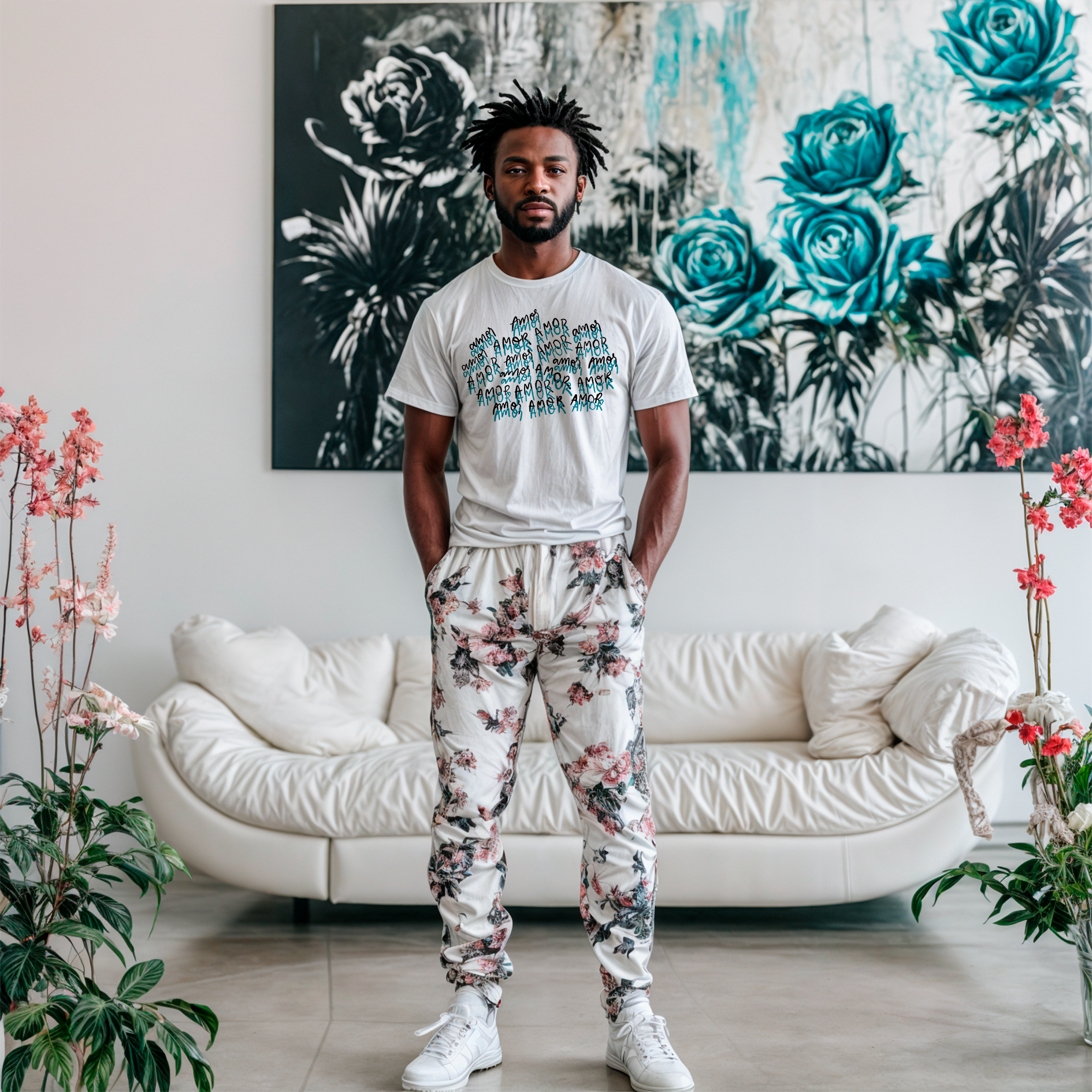 Sudadera con estampado gráfico "Amor Infinito"