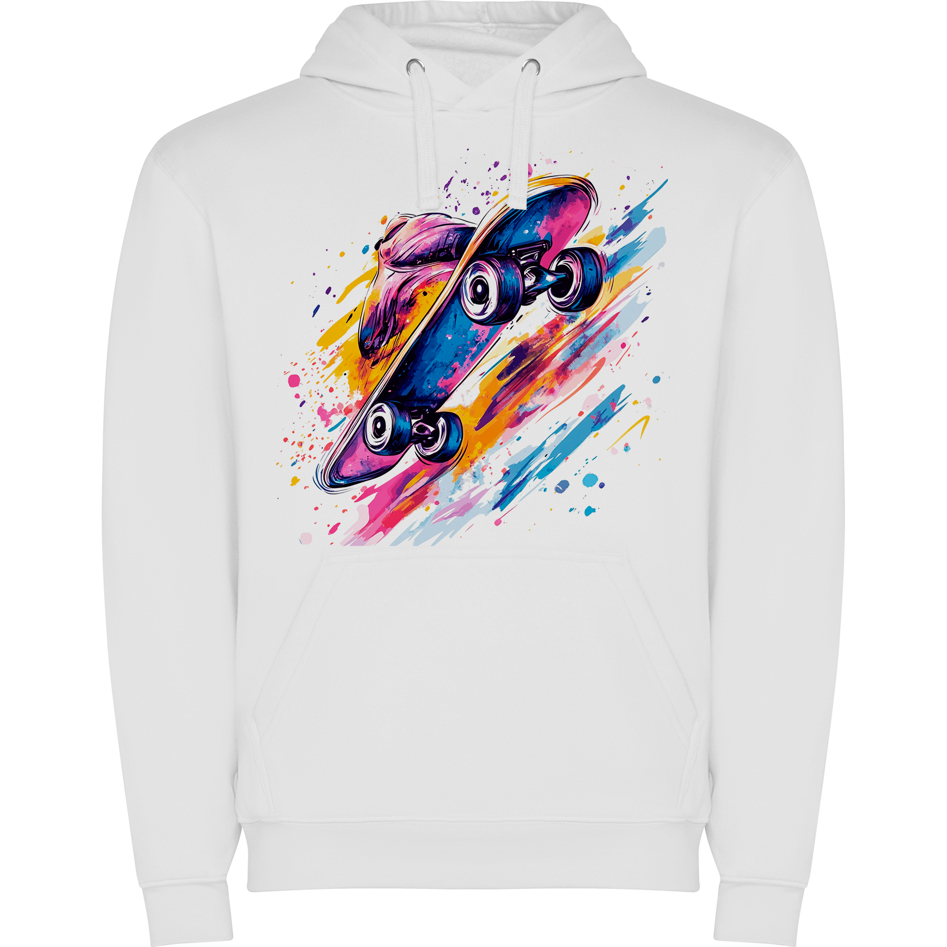 Sudadera con estampado gráfico "Retro diseño de patineta"