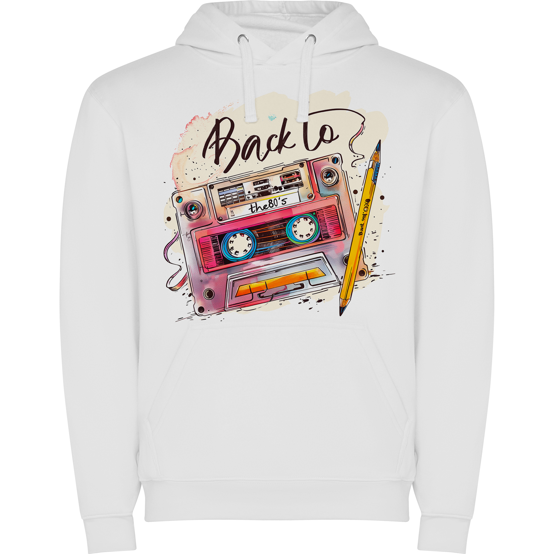 Sudadera con estampado gráfico "Regreso a los 80"