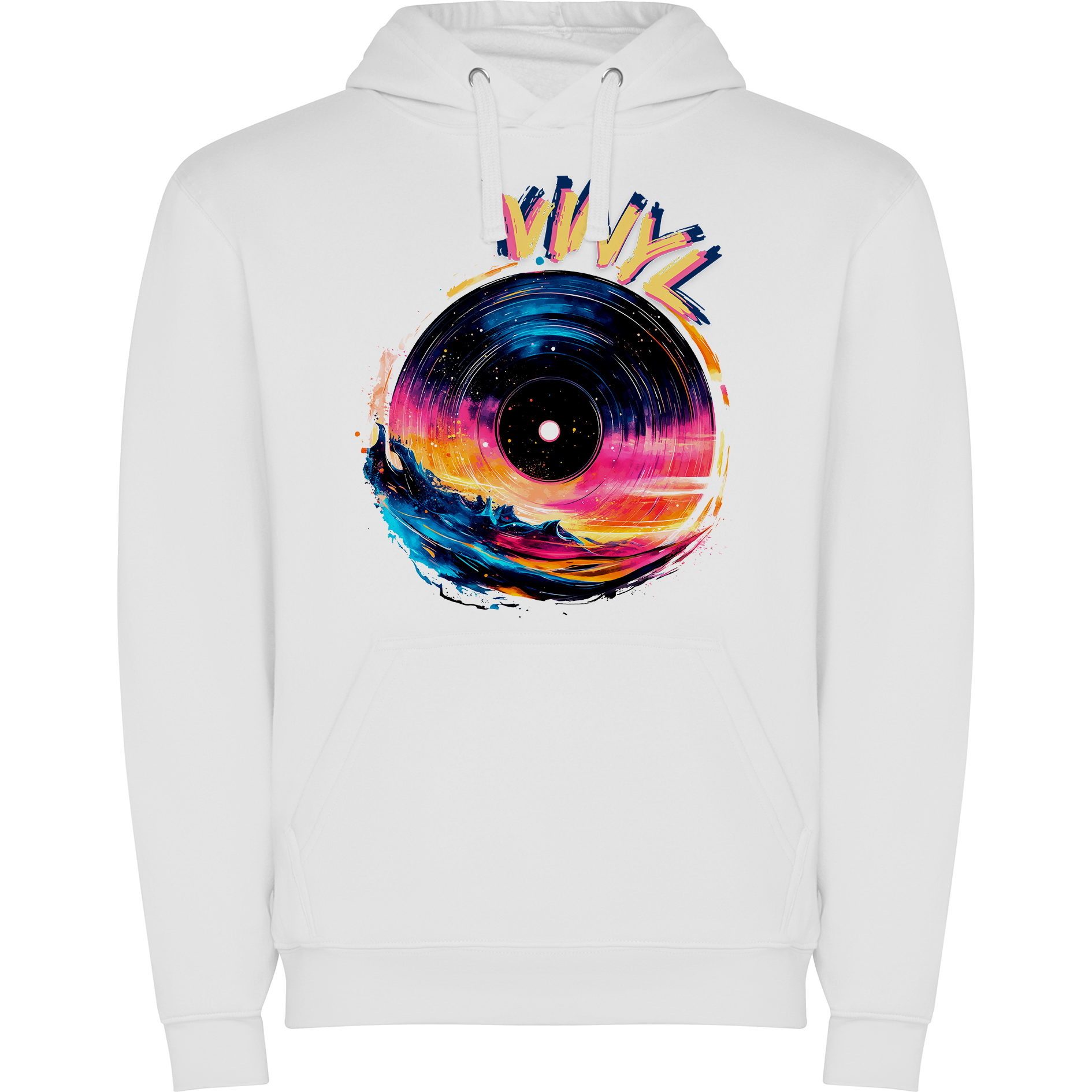 Sudadera con estampado gráfico "Disco de vinilo"