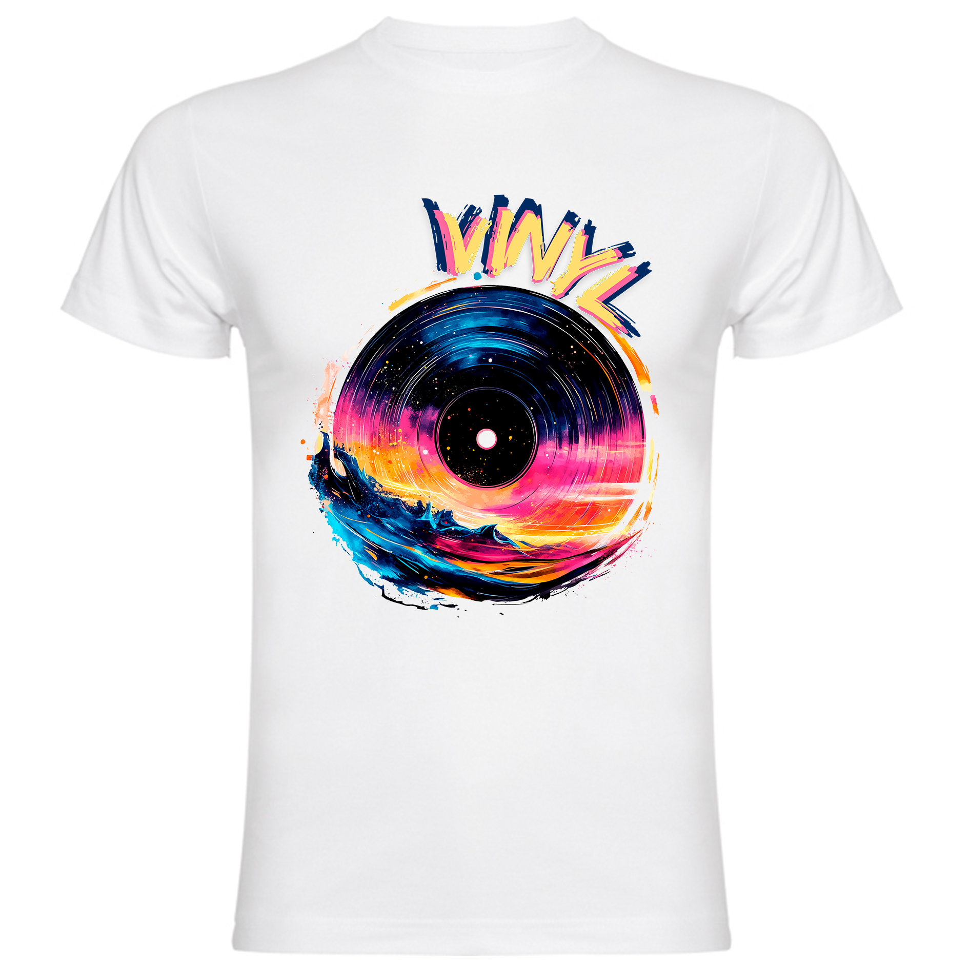 Sudadera con estampado gráfico "Disco de vinilo"