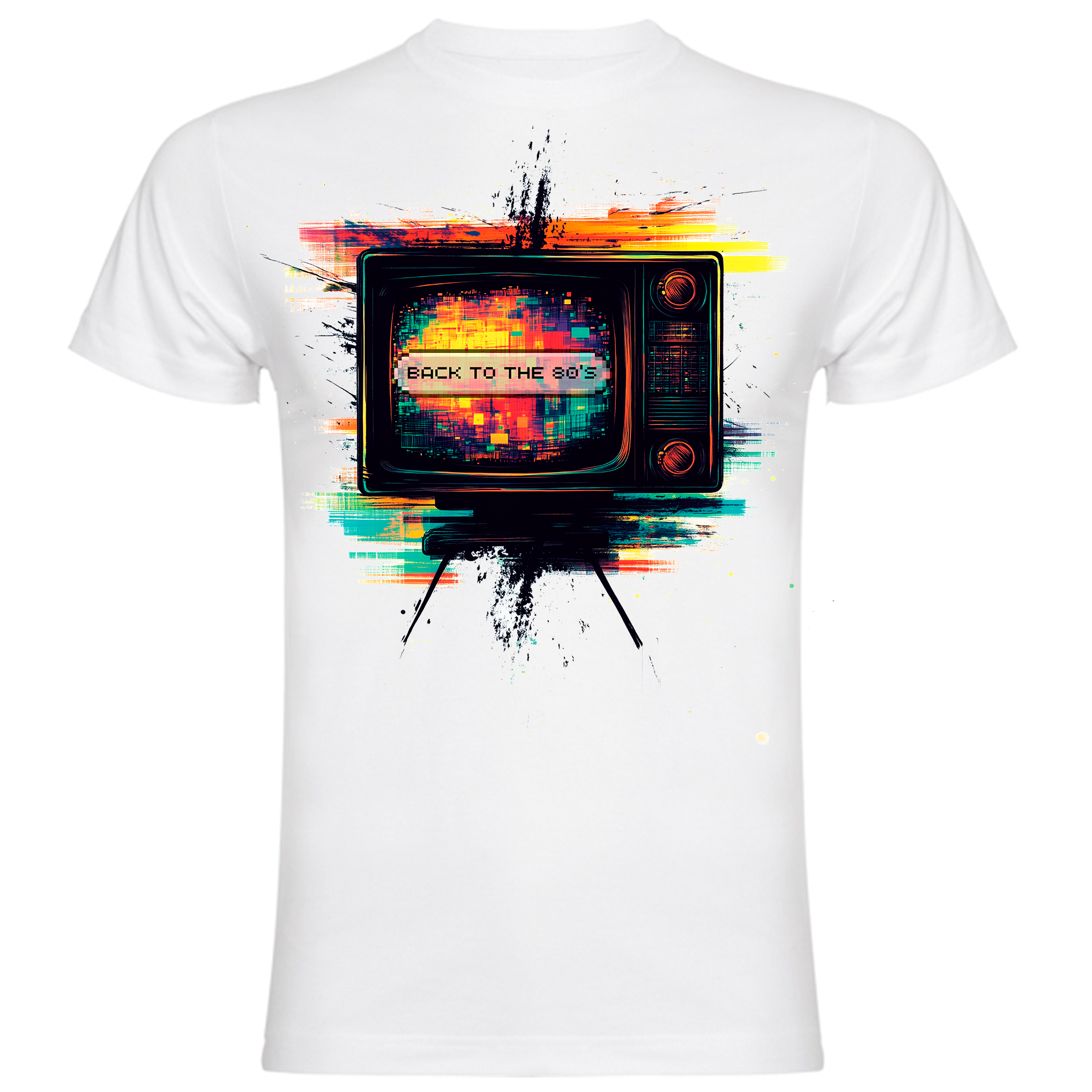 Sudadera con estampado gráfico "Televisor antiguo"