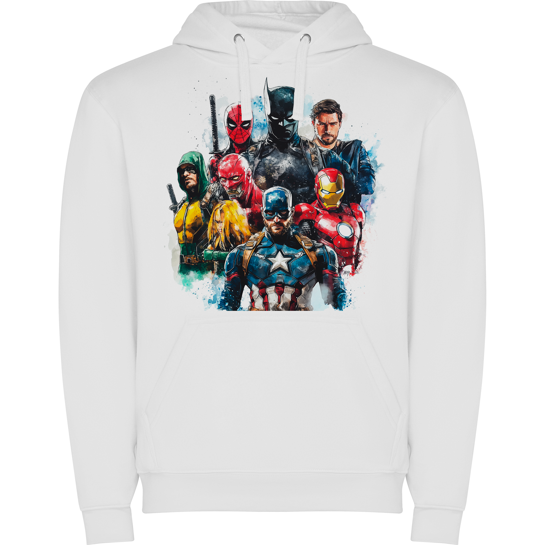 Sudadera con estampado gráfico "Personajes de cómics"