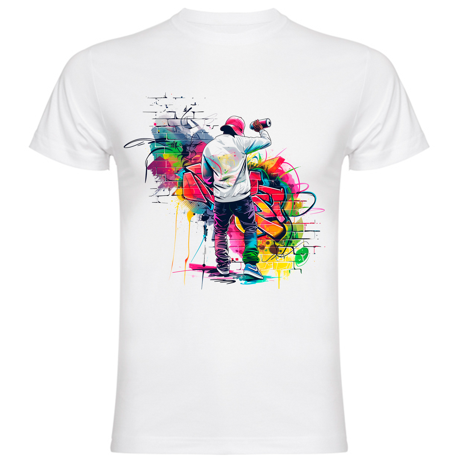 Sudadera con estampado gráfico "Silueta del artista"