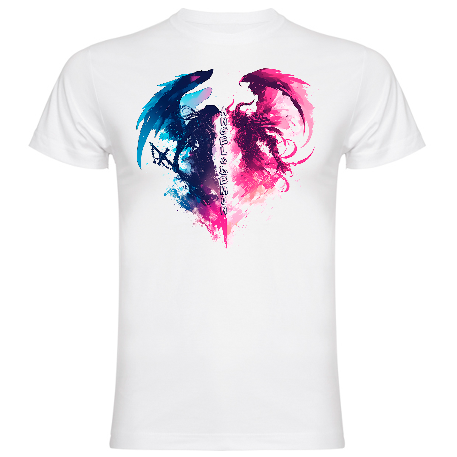 Sudadera con estampado gráfico "Ángel y Demonio"