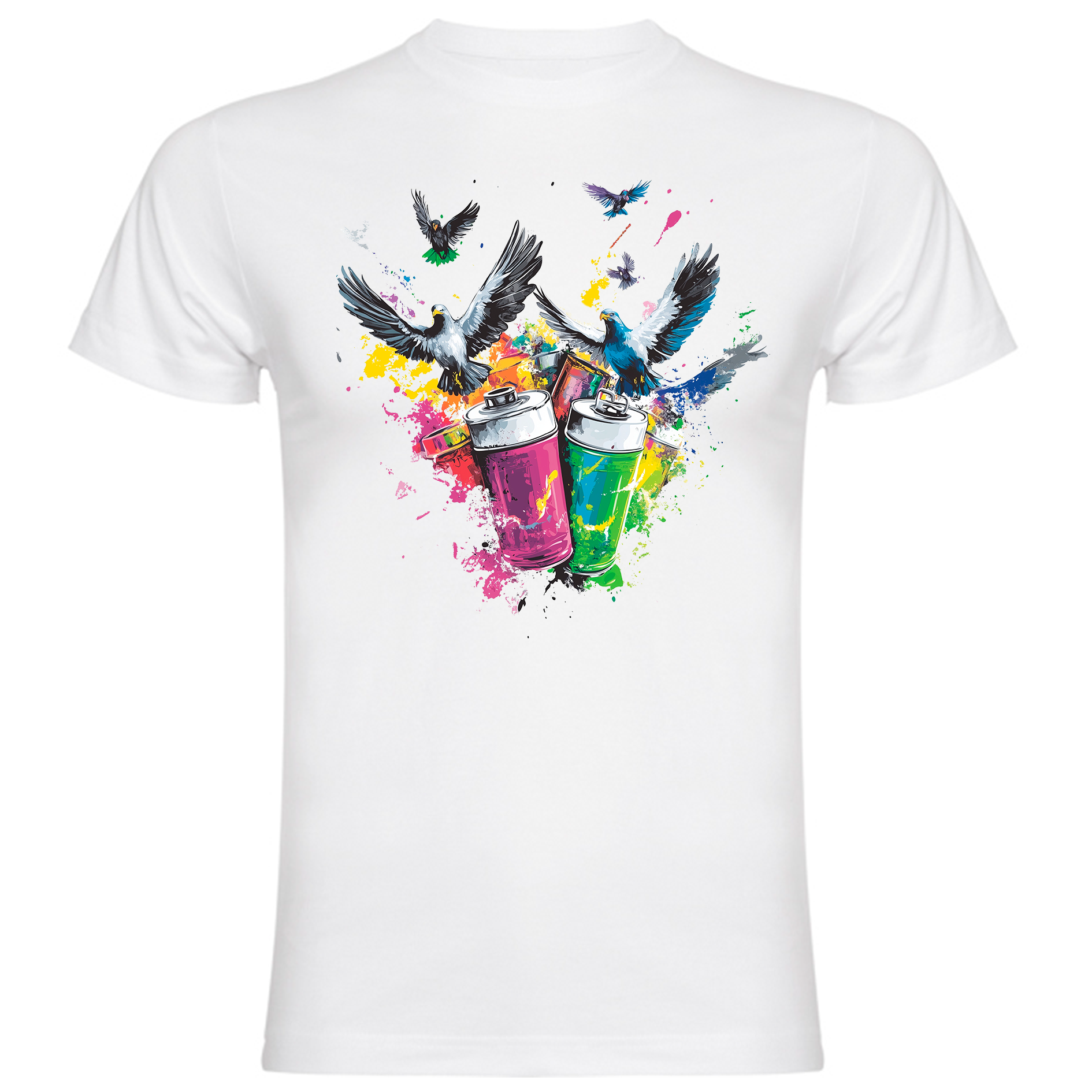 Sudadera con estampado gráfico "Aves con alas"