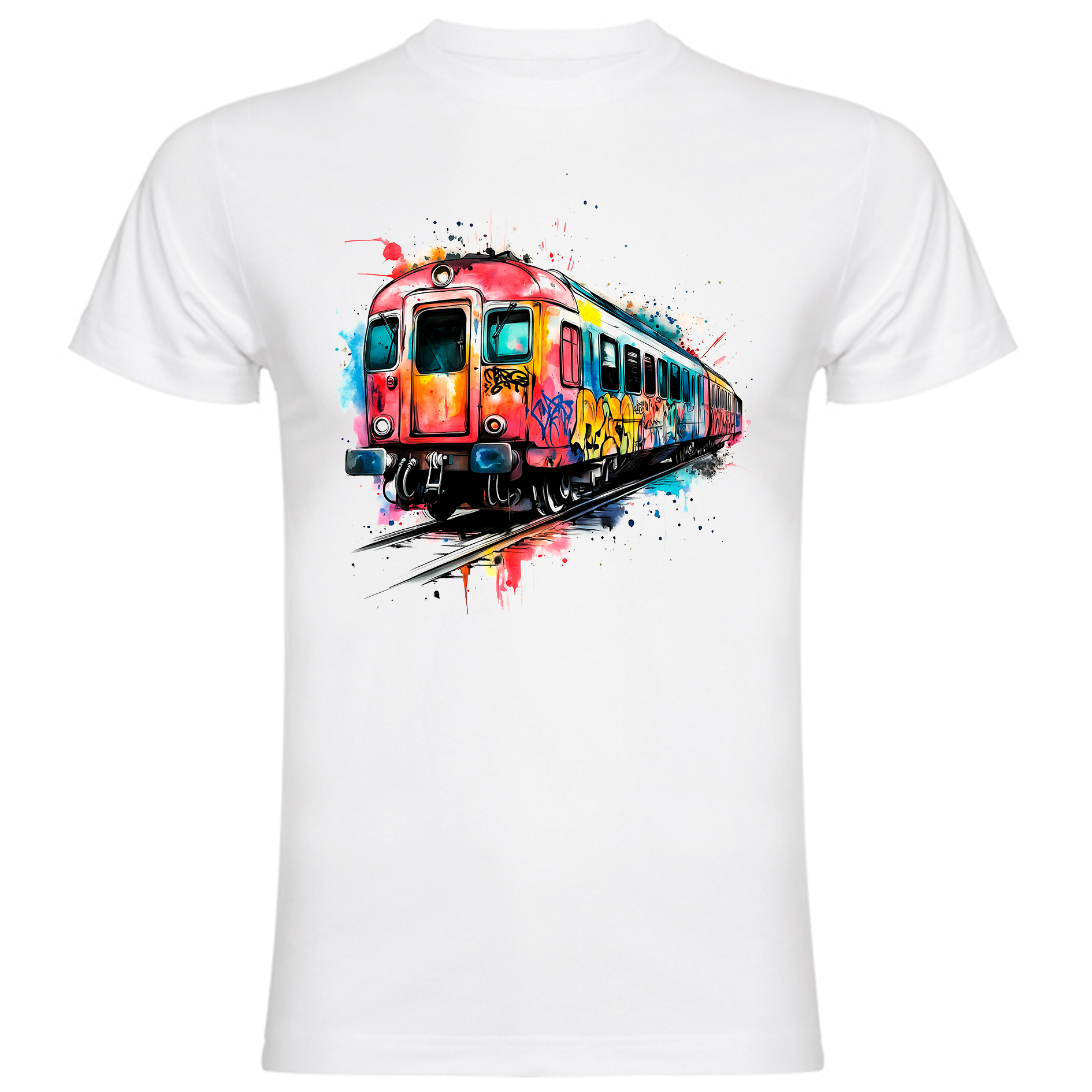 Sudadera con estampado gráfico "Tren"
