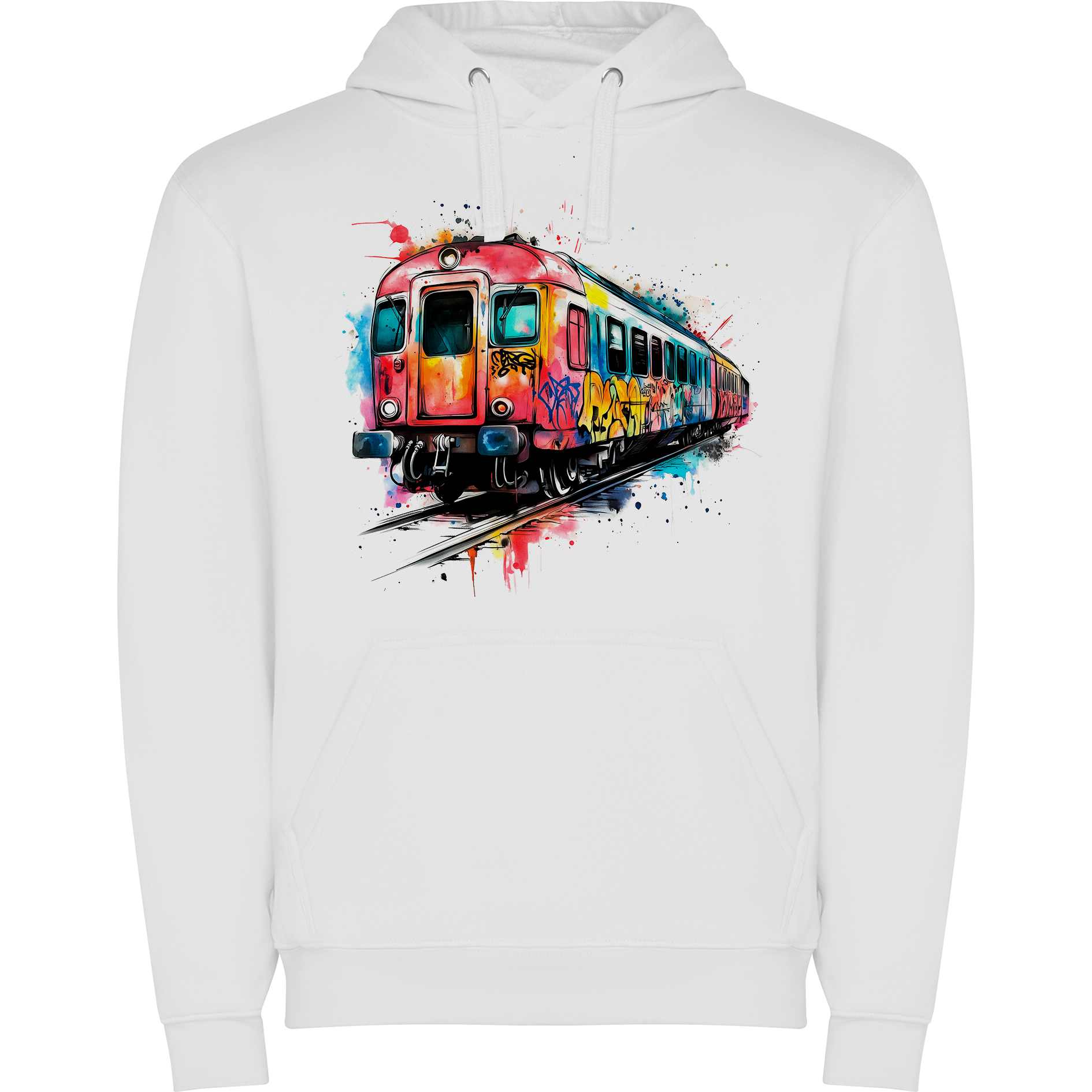Sudadera con estampado gráfico "Tren"