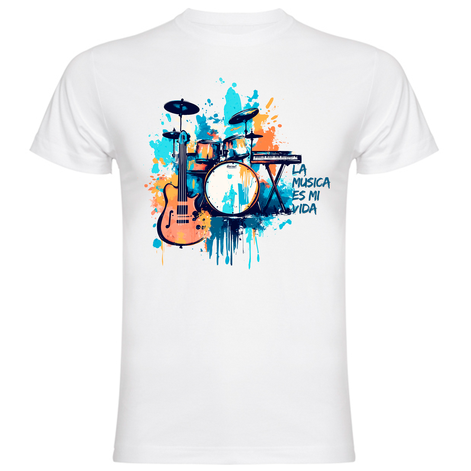 Sudadera con estampado gráfico "Instrumentos musicales"