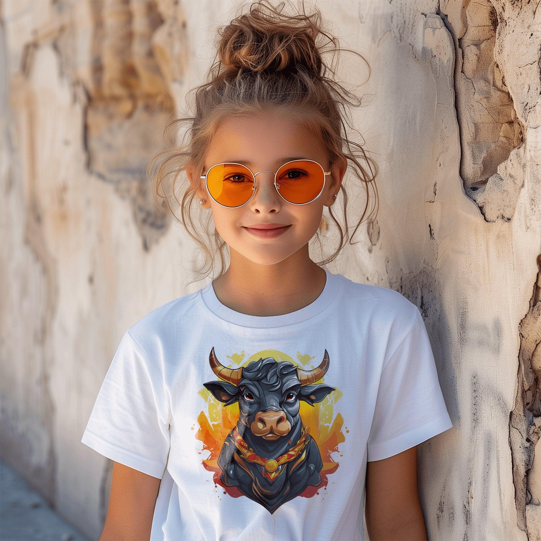 Camiseta infantil con silueta de toro - Weare Young