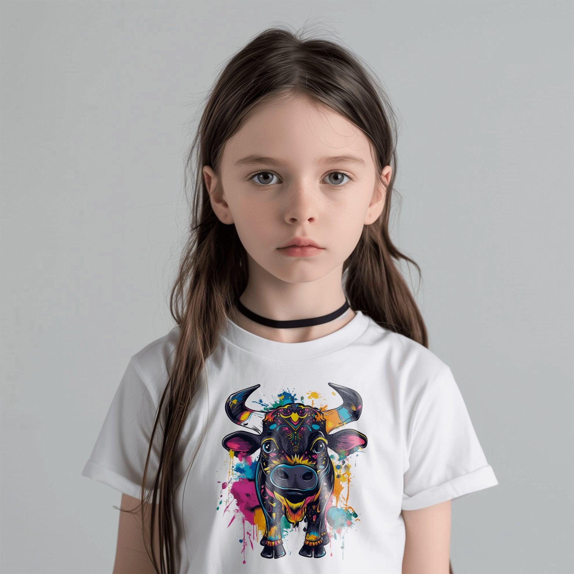 Camiseta infantil de silueta de toro - Weare Young