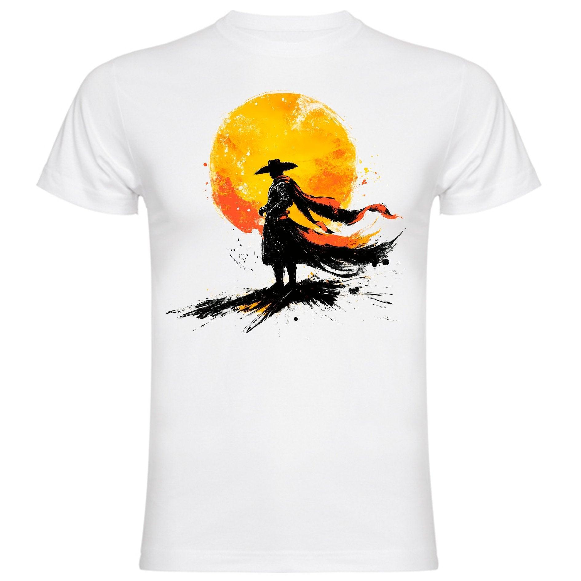 Figura de torero con capote ondeante al atardecer - Weare Young