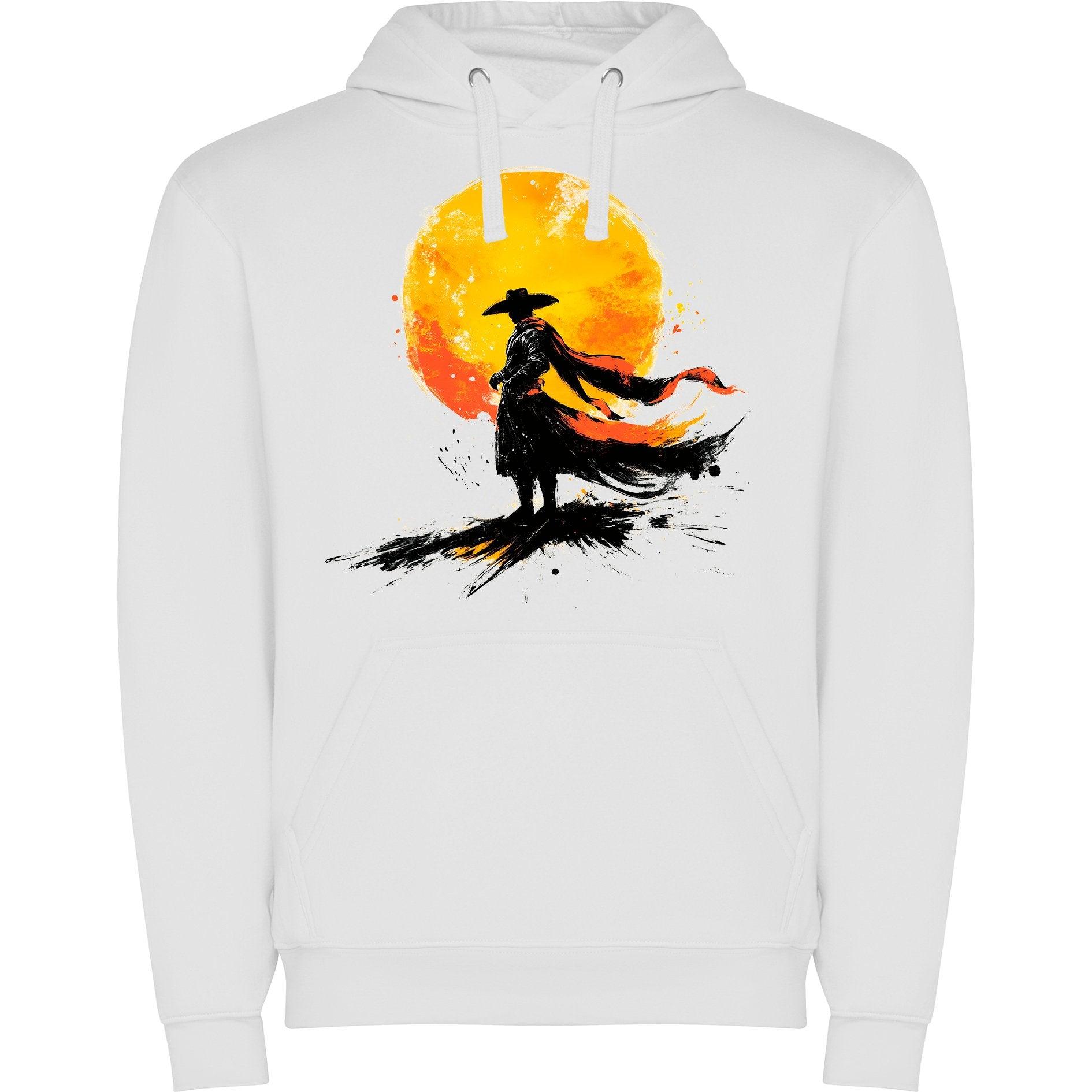 Figura de torero con capote ondeante al atardecer - Weare Young