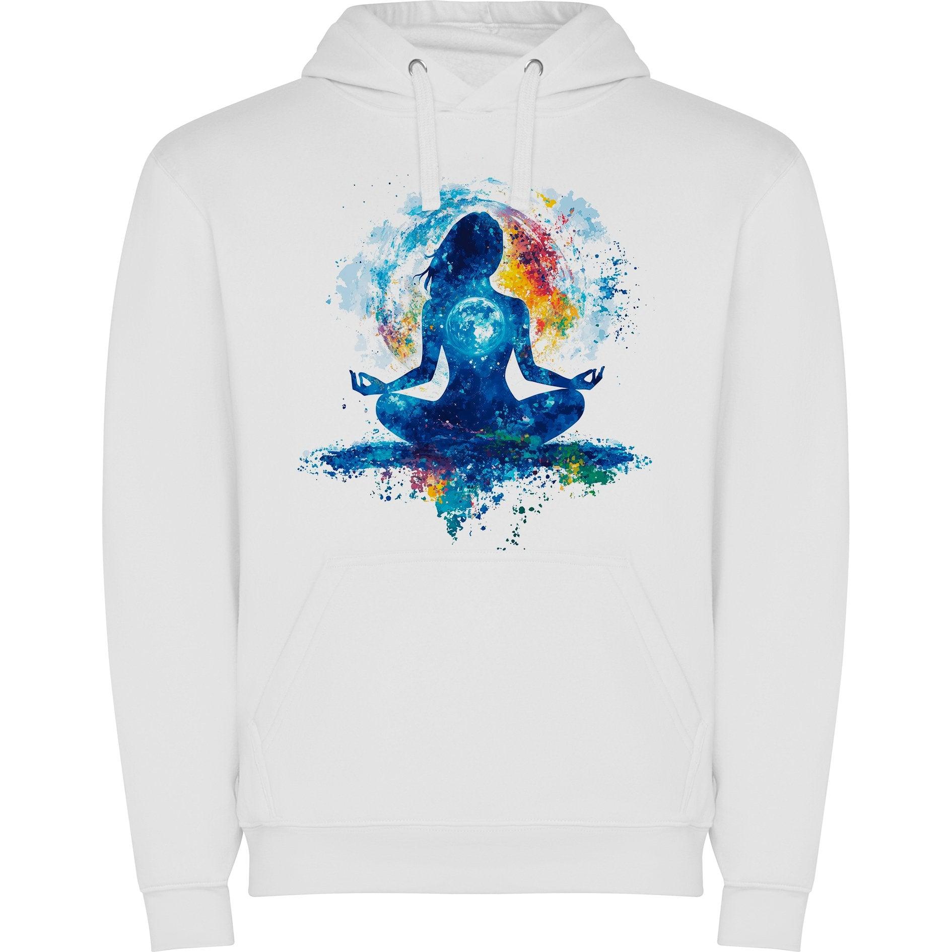 Sudadera con estampado gráfico "Persona meditando"