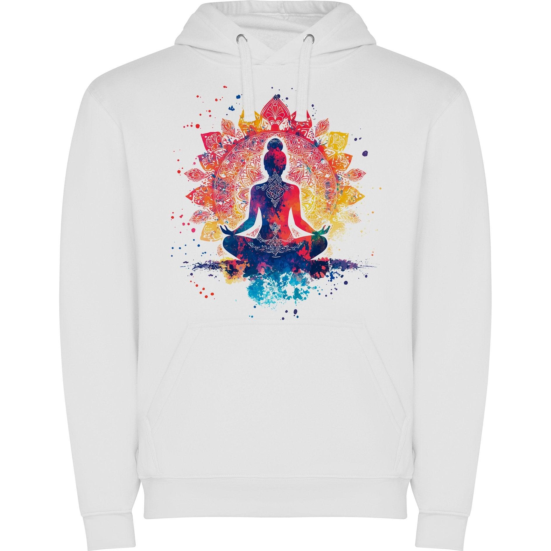 Mandala con patrones florales y figura meditativa - Weare Young