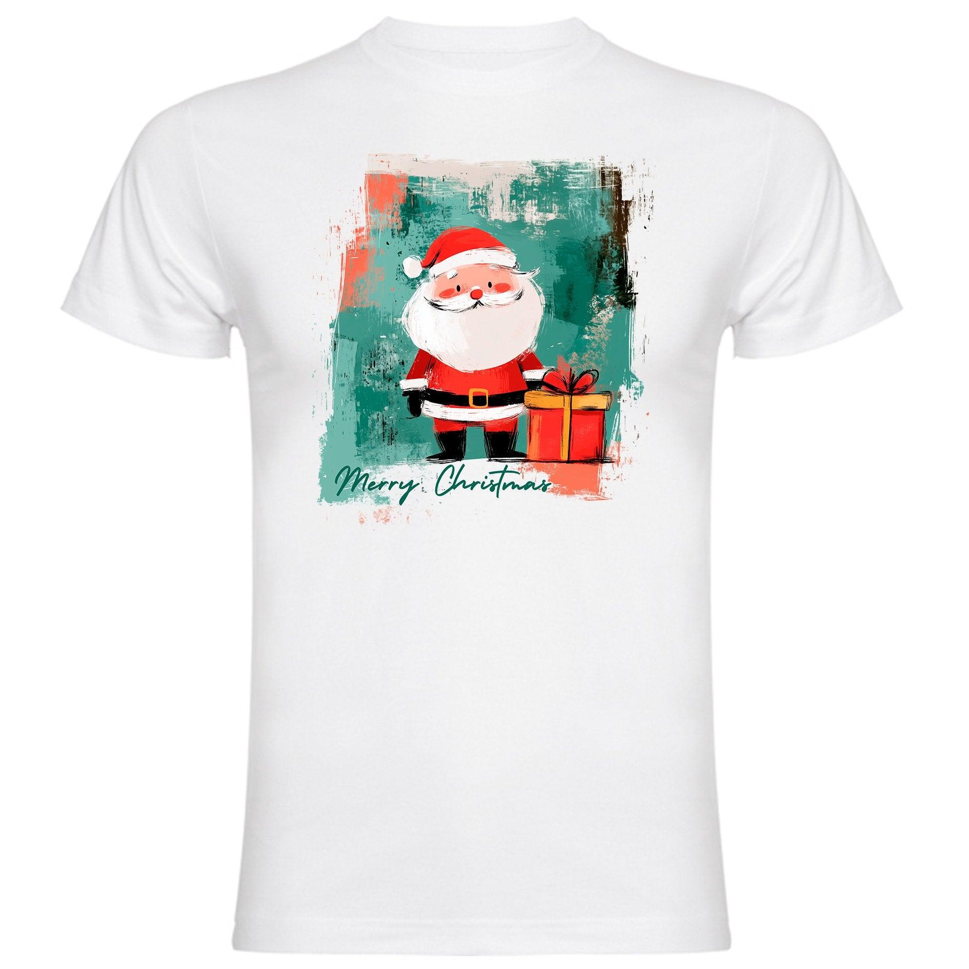 "Merry Christmas" con un tierno y ligeramente vintage Santa Claus - Weare Young