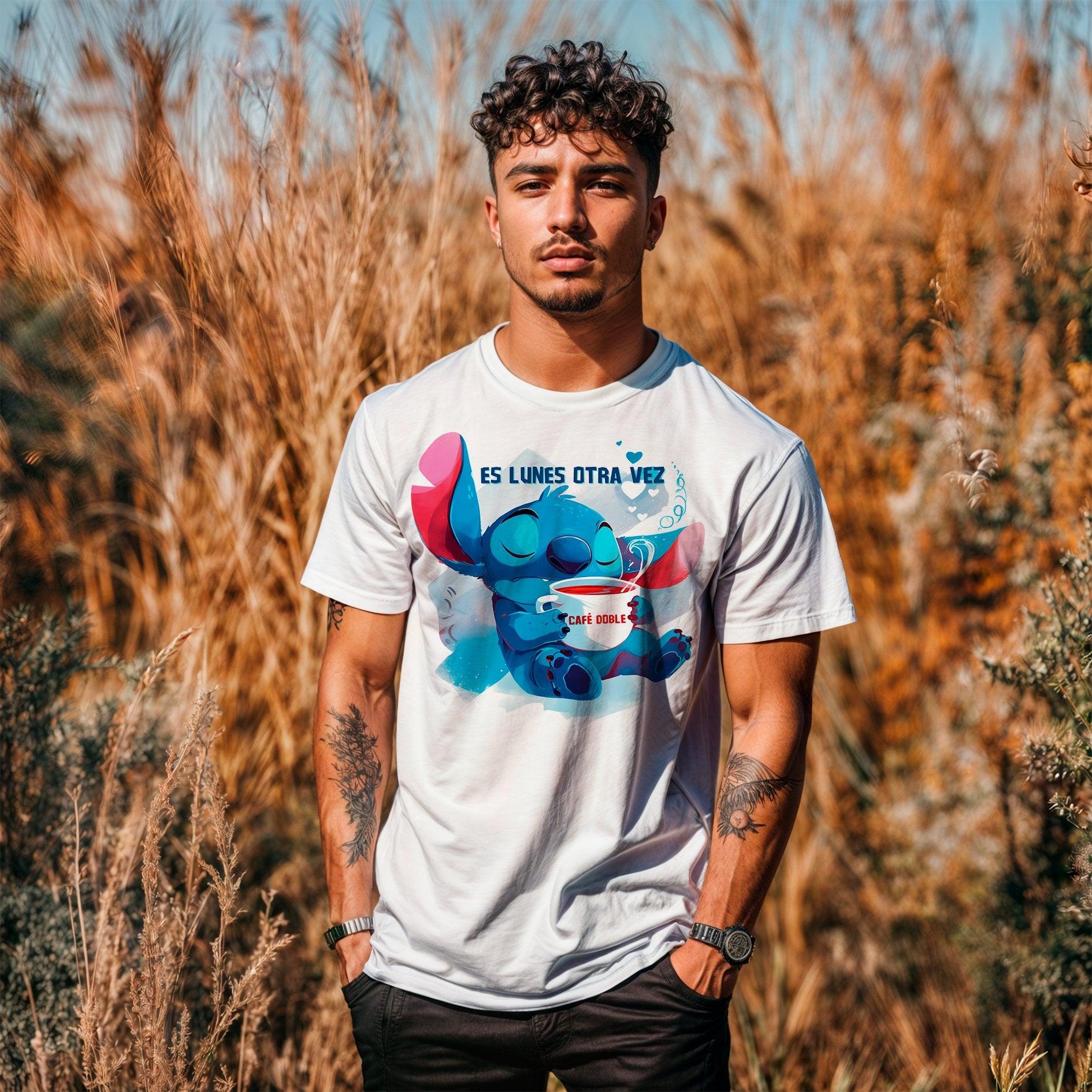 Sudadera con estampado gráfico "Stitch dormido"