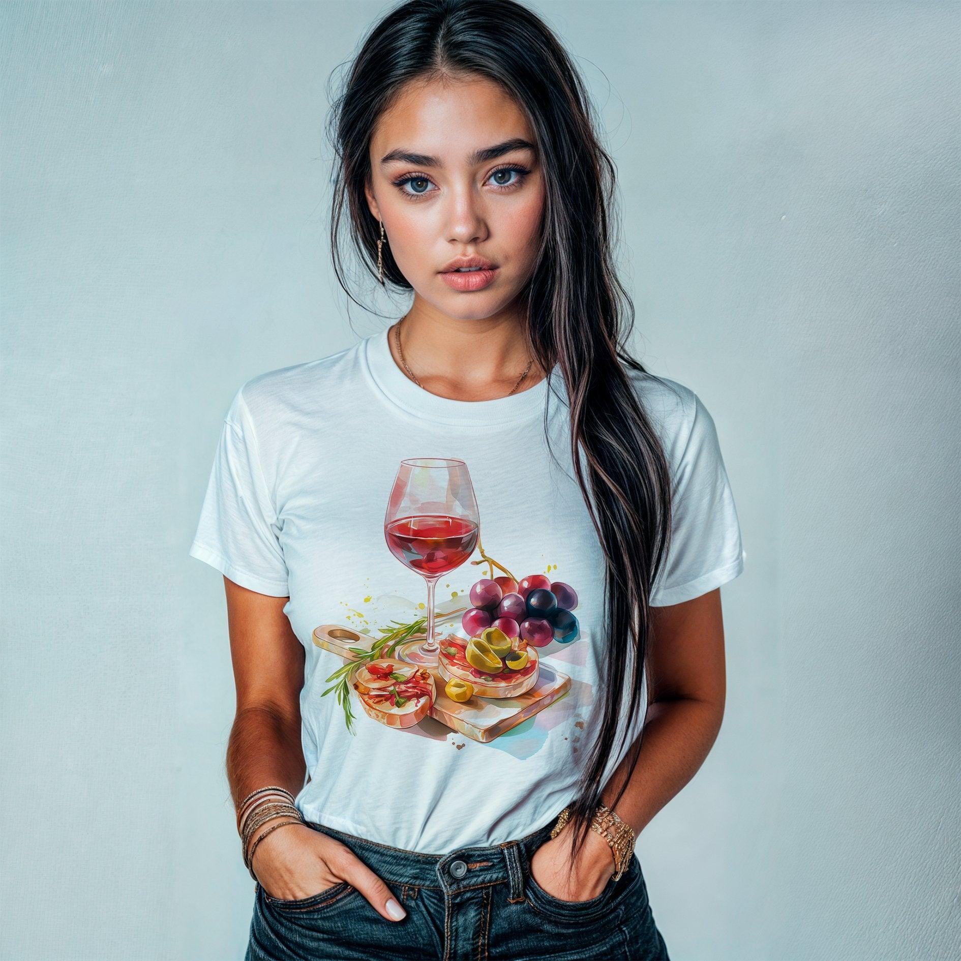Tapas en tabla de madera con una copa de vino - Weare Young